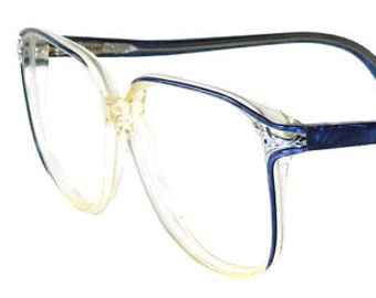 Vintage 1980s Blue Eyeglass Frames