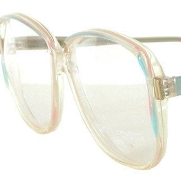Vintage Unworn 1980s Blue French Eyeglasses Frames