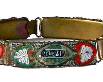 Vintage Italian Micro Mosaic Bracelet