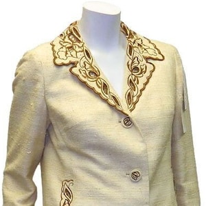 Giacca da abito vintage in shantung di seta grezza degli anni &#39;60