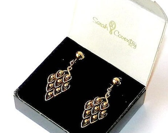 Vintage Sarah Coventry Drop Earrings Mint in Box