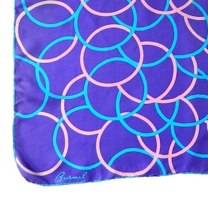 Vintage Silk Circles Scarf by Burmel