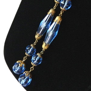 Vintage 1930s Beaded Bolo Pendant Necklace