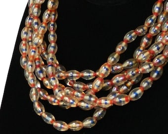Vintage Multi Strang Glasperlenkette