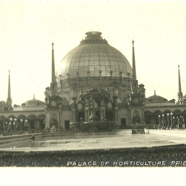 Antique California Postcard Panama Pacific Expo San Francisco 1915 Palace of Horticulture