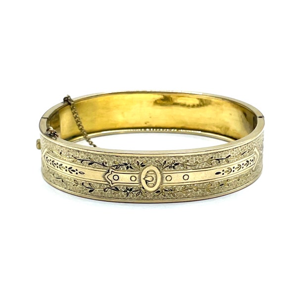 1930s Gold Filled Bangle Bracelet