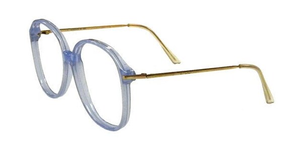 Vintage Unworn 1980s Blue Eyeglass Frames Never U… - image 2