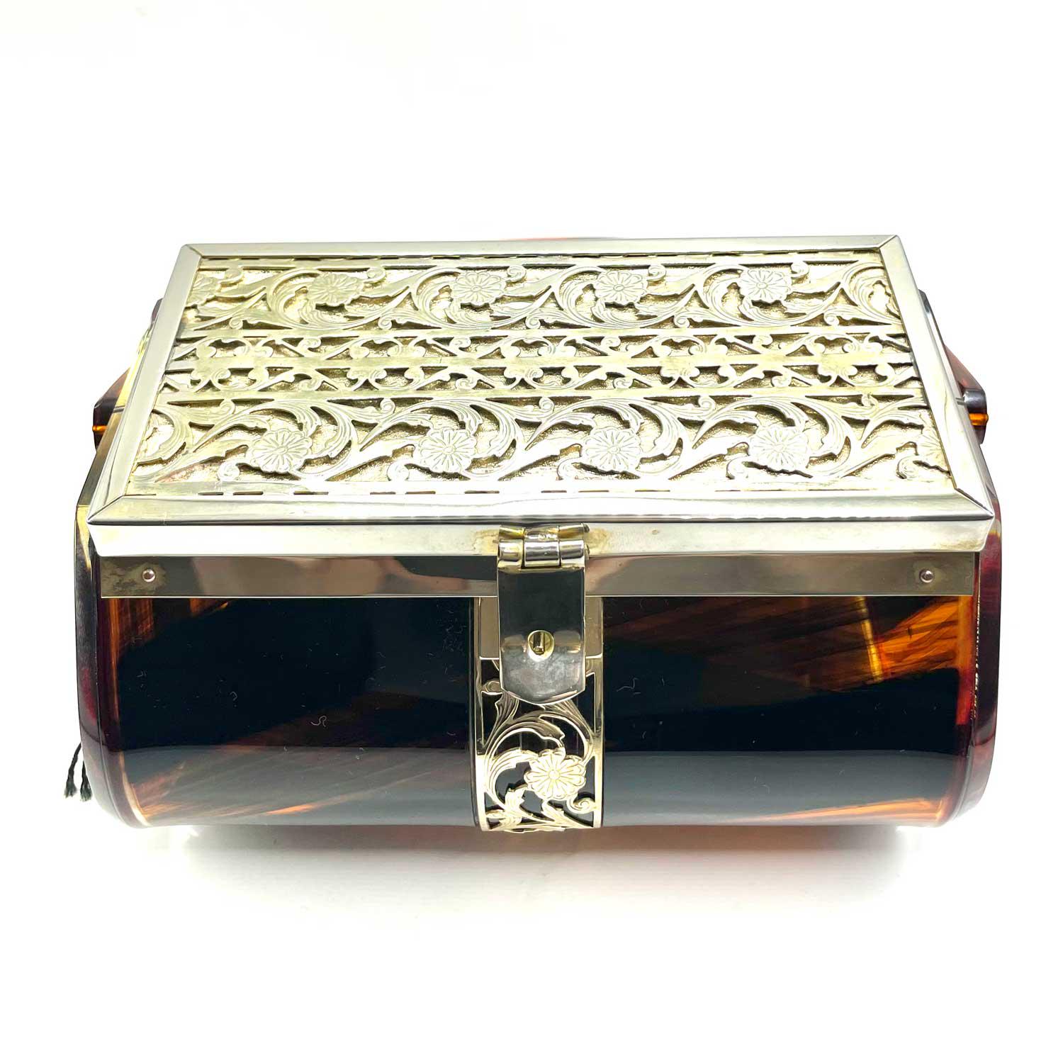Unused With Tag 1950s Tortoiseshell Lucite Box Purse - Etsy