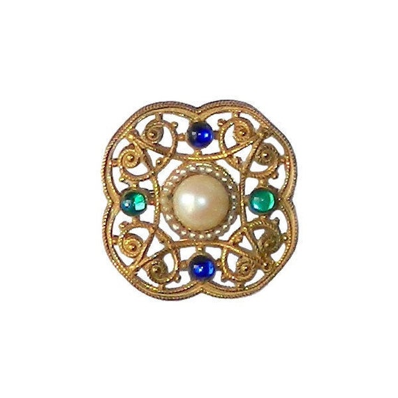 Vintage 1950s Miriam Haskell Brooch