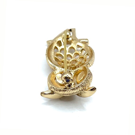 Vintage Owl Brooch - image 5