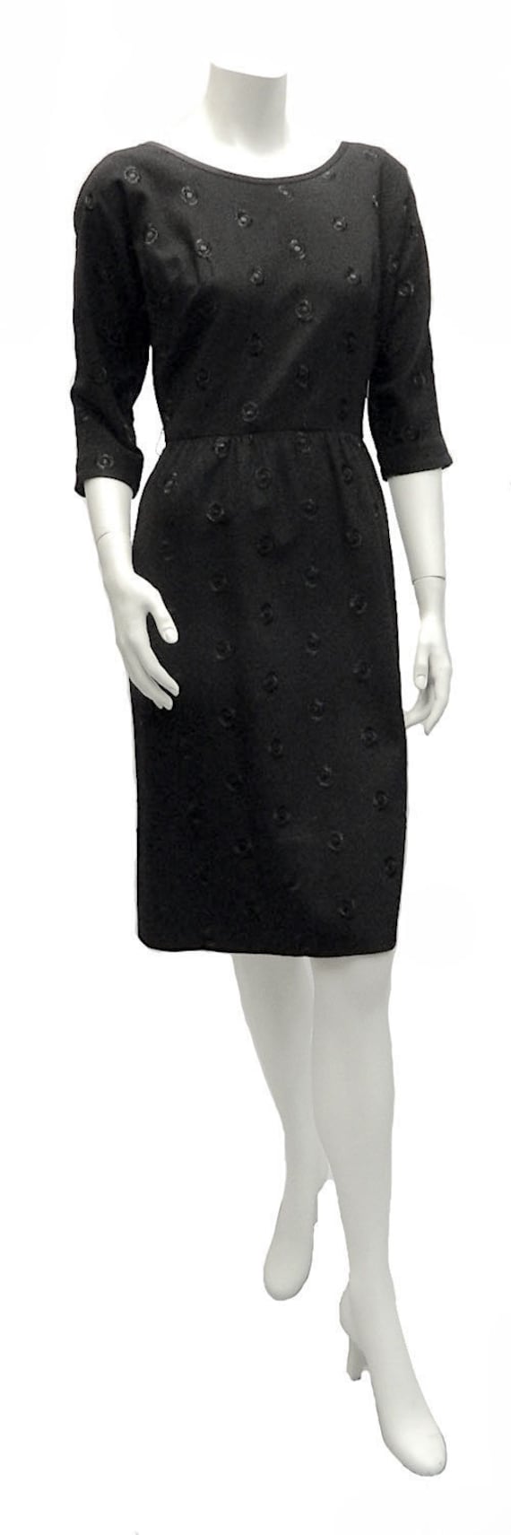 Beautiful 1960's Little Black Dress by R & K Origi