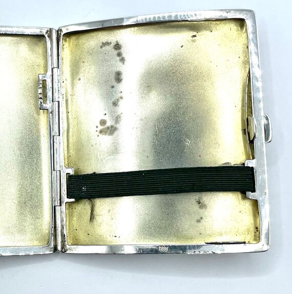 Vintage 900 Silver Cigarette Case Wallet - image 6