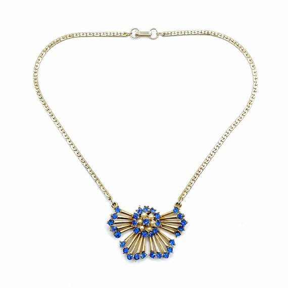 Pendentif Vintage Années 50 – Fleur Stylisée En Métal, Bijou Rétro Plein De Charme