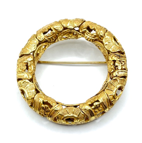 Vintage 1950s Miriam Haskell Brooch - image 8