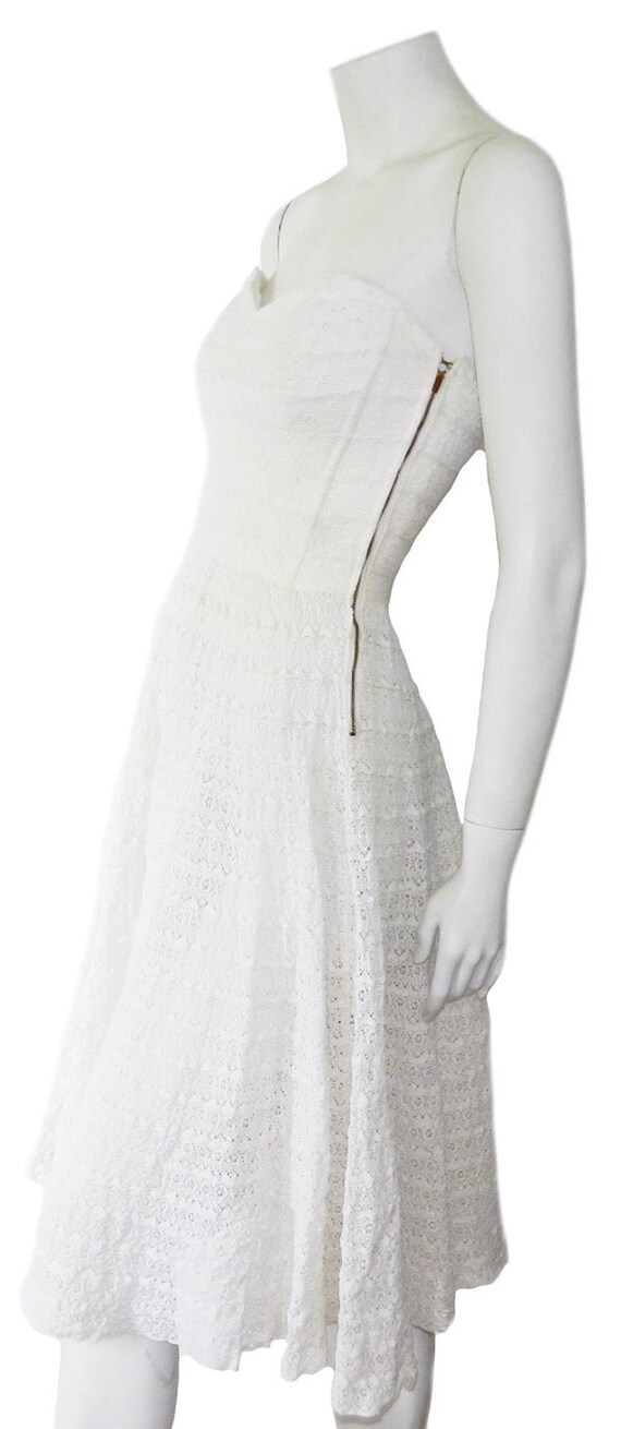 Vintage 1950s Cotton Lace Sundress - image 2