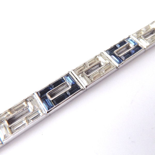 Vintage 1930s Art Deco Rhinestone Bracelet