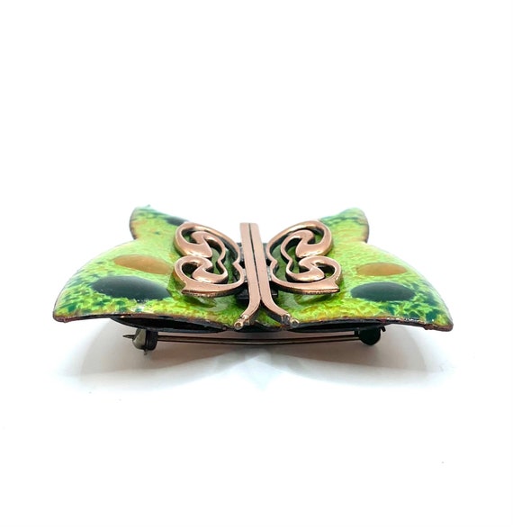 Vintage 1950s Matisse Enameled Copper Butterfly B… - image 9