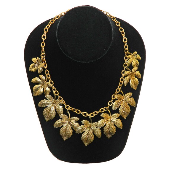 Vintage 1930s Maple Leaf Necklace - image 7