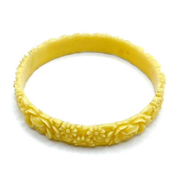 Vintage 1930s Celluloid Bangle Bracelet - image 4