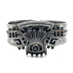 Vintage Alfredo Villasana Mexican Sterling Silver Designer Bracelet