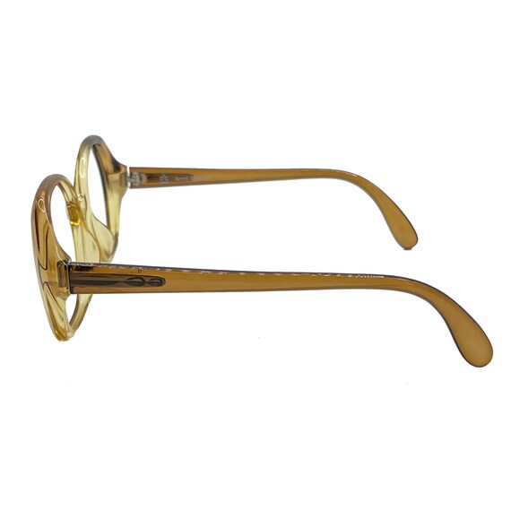 Vintage 1980s Amber Eyeglass Frames - image 5