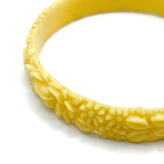 Vintage 1930s Celluloid Bangle Bracelet - image 2