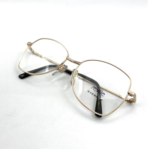 Vintage 1980s Gold Wire Eyeglasses Never Used Siz… - image 3