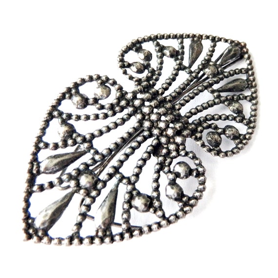 Vintage Art Nouveau Hair Clip Gem