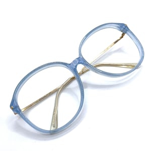 Vintage Unworn 1980s Blue Eyeglass Frames Never Used