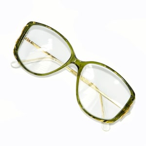 Vintage 1980s Green Eyeglass Frames Never Used