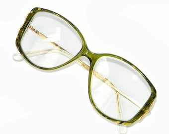 Vintage 1980s Green Eyeglass Frames Never Used