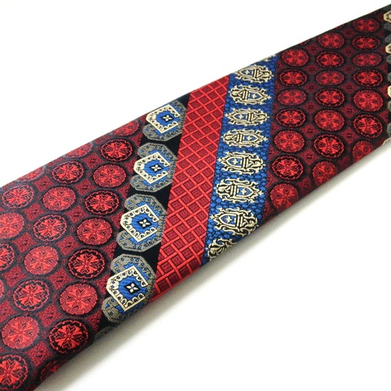 Vintage 1970s Red White and Blue Tie - image 5