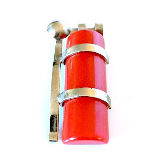 Vintage 1930s Bauhaus Art Deco Bakelite Dress Clip