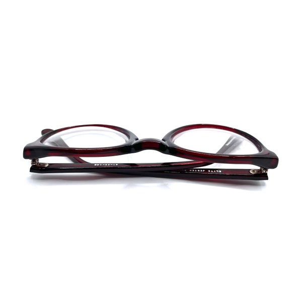 Vintage Burgundy Red Eyeglass Frames Never Used - image 8