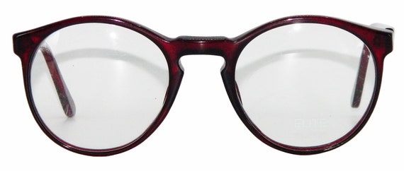Vintage Burgundy Red Eyeglass Frames Never Used - image 2