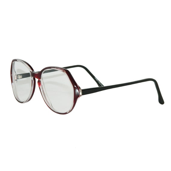 Vintage 1980s Red Eyeglass Frames Never Used - image 3