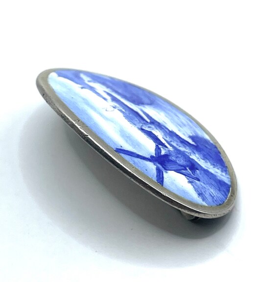 Antique Dutch Windmill Silver Brooch by Charles M Rob… Gem