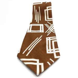 Vintage geometrische stropdas uit de jaren 70