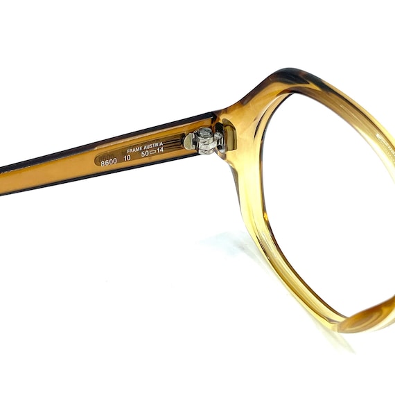 Vintage 1980s Amber Eyeglass Frames - image 4