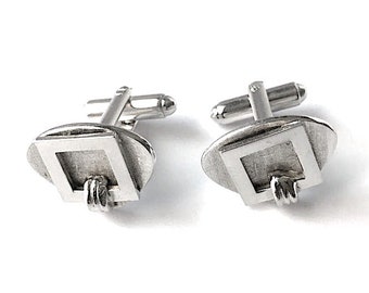 Vintage 1950s Silver Cufflinks MCM