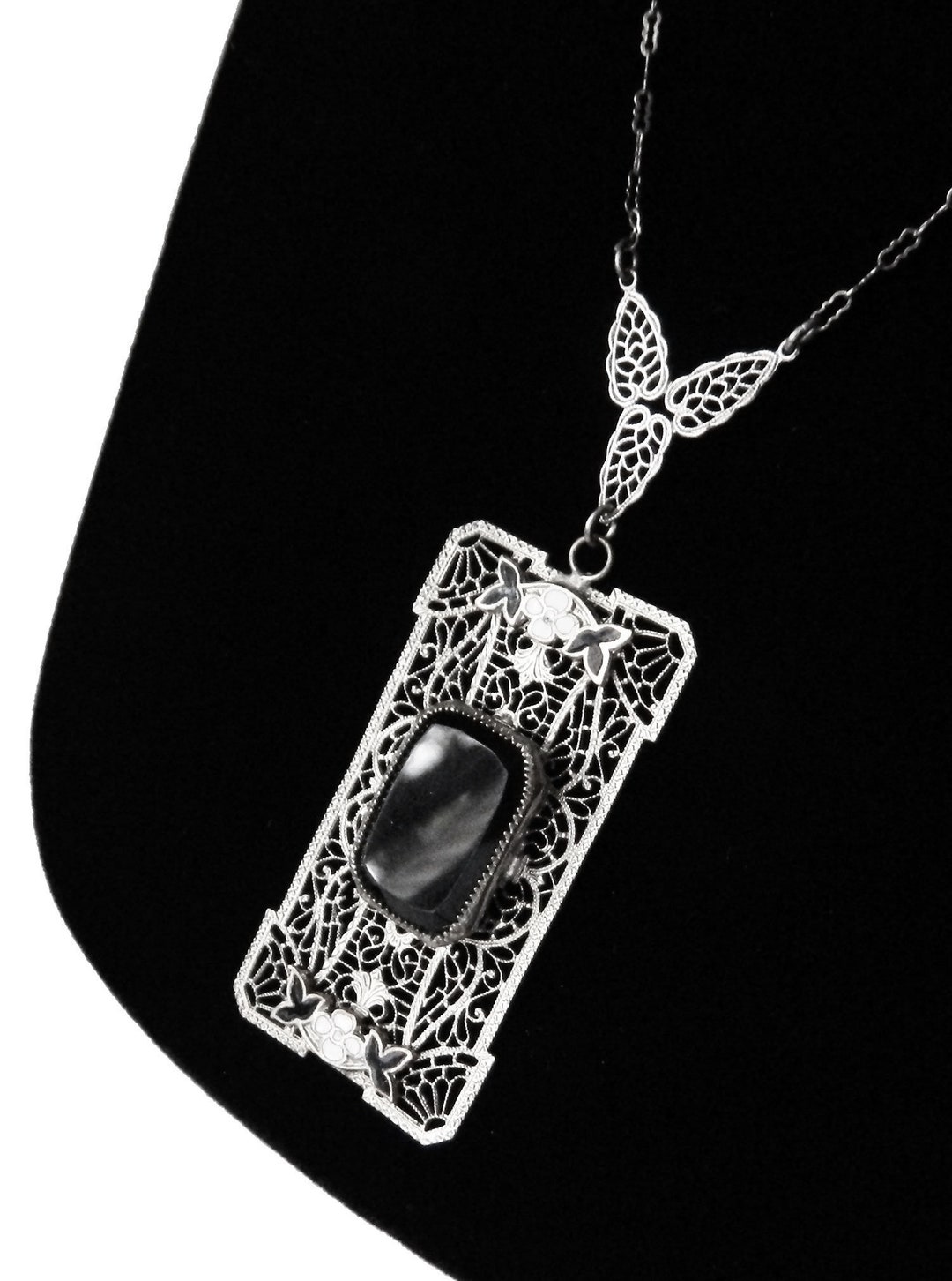 vintage-1920s-enameled-art-deco-black-onyx-pendant-necklace-etsy