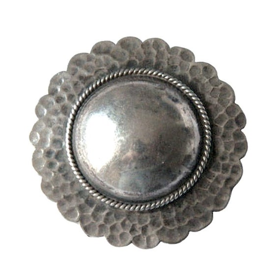 Vintage Sterling Sun Brooch - image 2