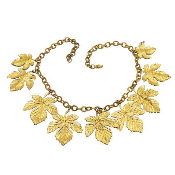 Vintage 1930s Maple Leaf Necklace - image 1