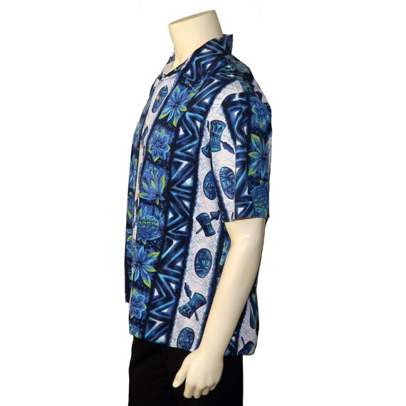 Vintage 1960s Mens Hawaiian Shirt Size Large Ui-M… - image 2