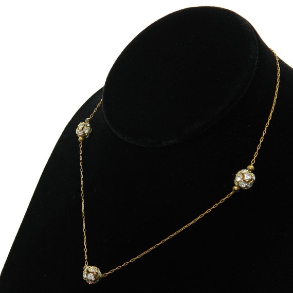 Vintage 1950s Rhinestone Necklace - image 1