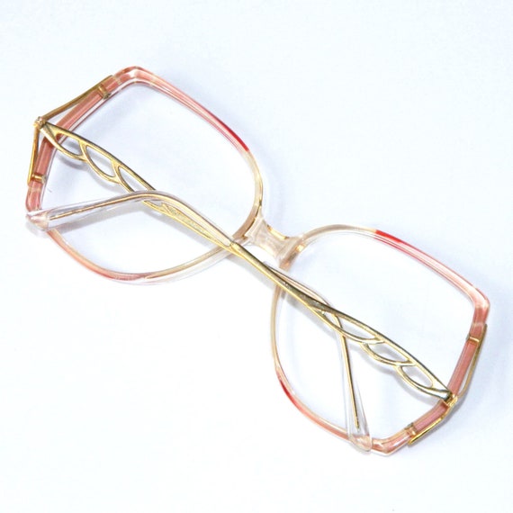 Vintage 1980s Raspberry Red Designer Eyeglass Fra… - image 9