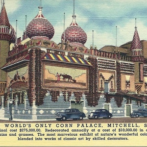 Vintage Corn Palace 1930s South Dakota Postcard