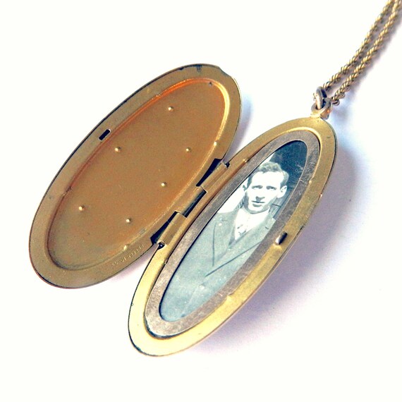 Antique Edwardian Locket Pendant Necklace - image 4