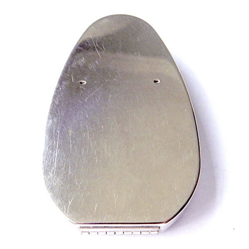 Vintage 1920s shops Enameled Compact with Guilloche Engraving