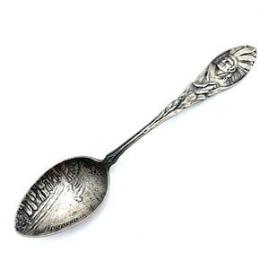 Antique Niagara Falls New York Sterling Silver Souvenir Spoon Victorian